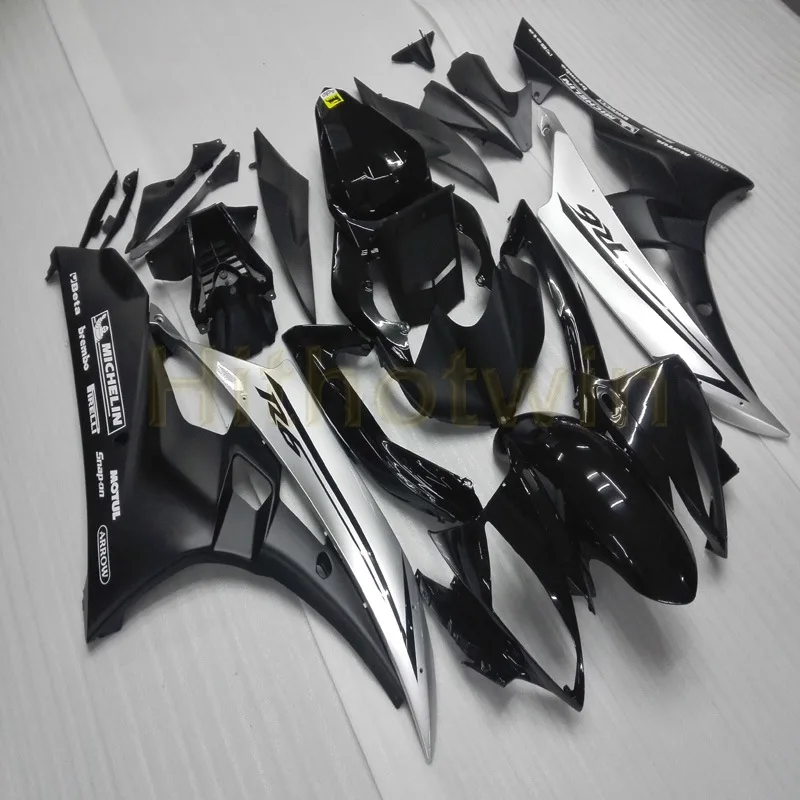 Заказной комплект кузова мотоцикла для Yamaha YZF-R6 06 07 YZF R6 2006 2007 ABS Обтекатель+ винты+ черная литьевая форма M2 - Цвет: D