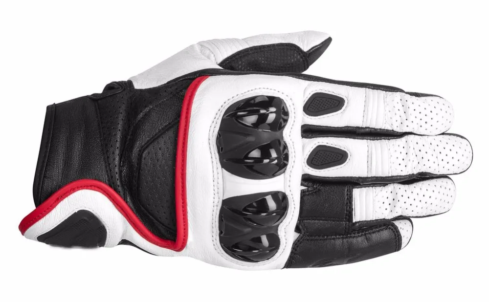 Alpine Black Leather Motorcycle Celer Gloves Moto GP M1 Racing Motorbike Short Pro | Автомобили и мотоциклы