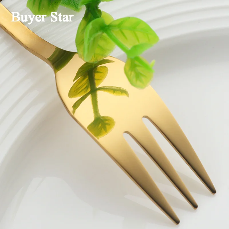 7 шт. разноцветные столовые приборы из нержавеющей стали 18/8|stainless steel fruit fork|fruit
