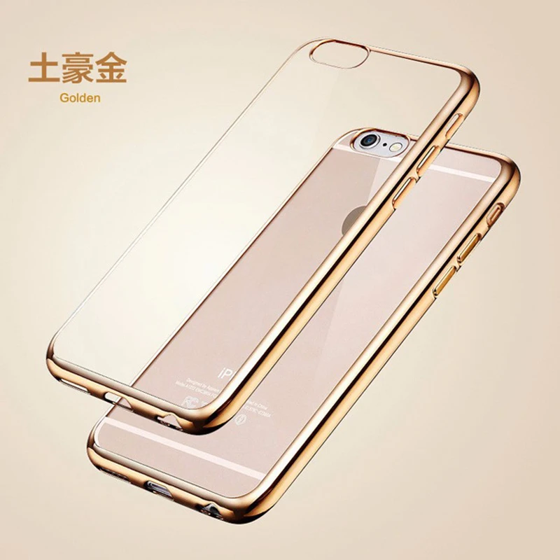 Роскошный прозрачный чехол из ТПУ для iPhone 7 8 6 6S Plus 5 5S SE Мягкая силиконовая задняя