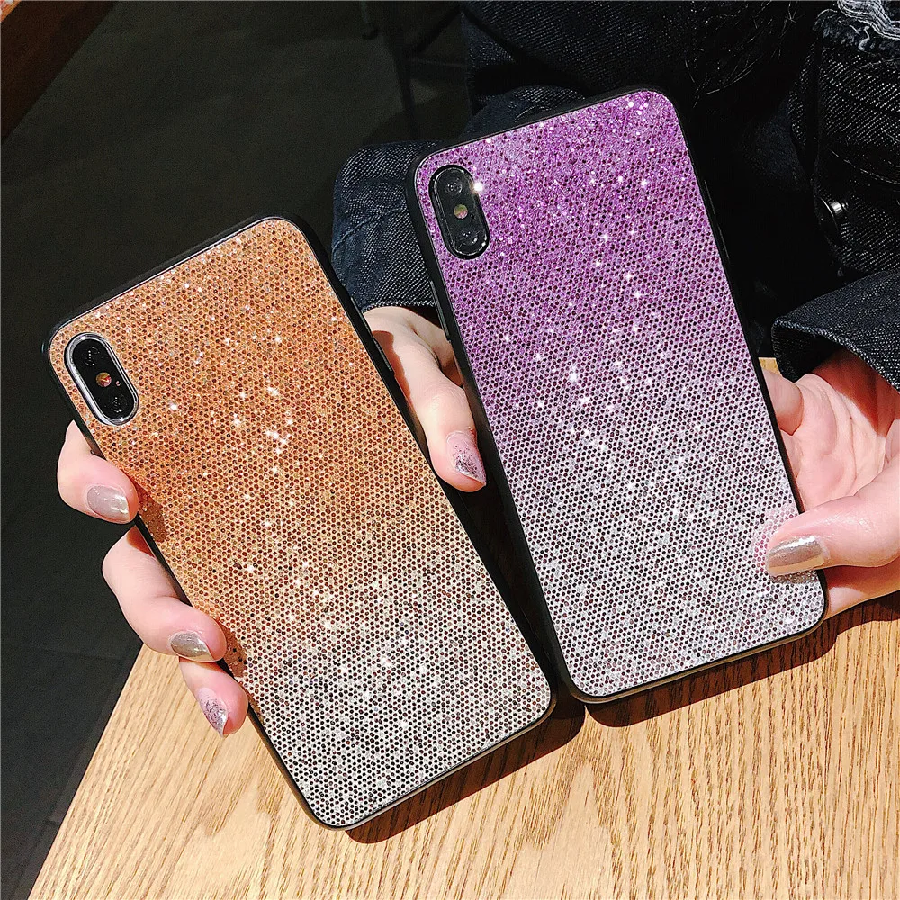 Для Iphone XS MAX XR PC блестящие Чехлы для 7 7plus 8 plus 6 6s полная защита Telefon Kilifi |