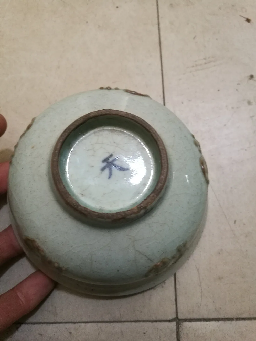 

China old porcelain bowl crackle glaze bowl wuzidengke