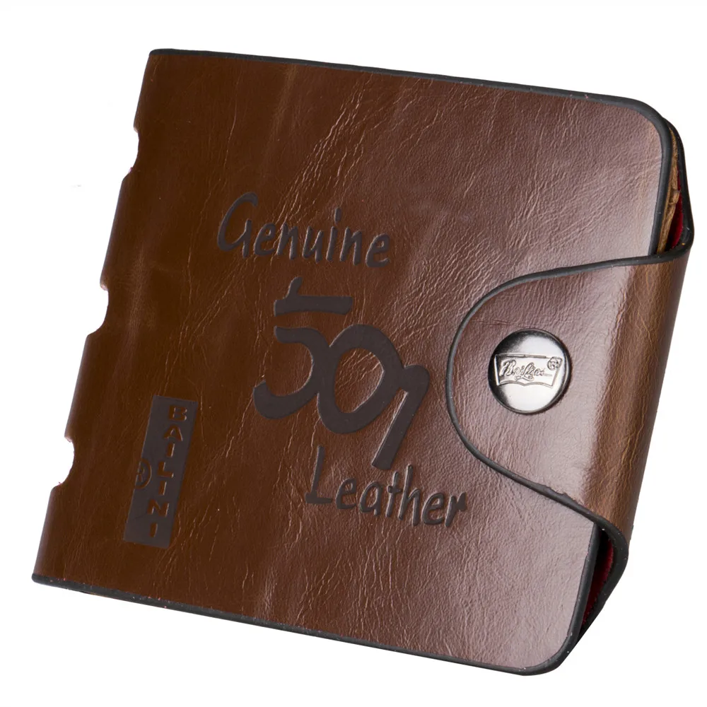 Модные искусственная кожа для мужчик двойного сложения бумажник кредитной ID