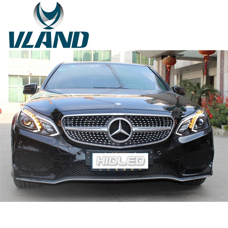 VLAND фабрики для автомобильных фар для Mercedes-Benz класса E80 E200 E260L для светодиодный фары DRL H7 ксеноновых ламп hid фары 35 Вт