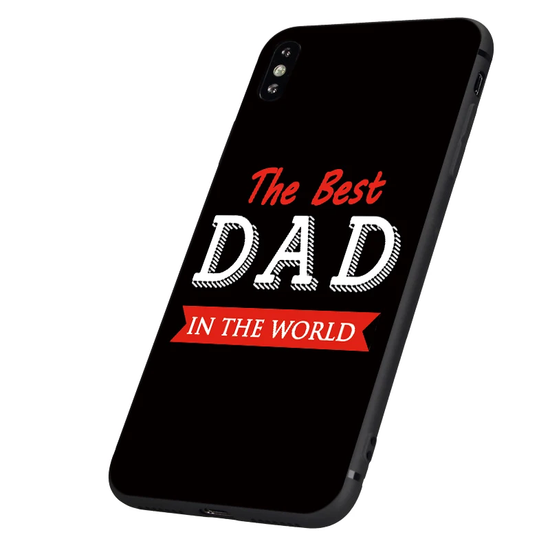Черный чехол ТПУ для iphone 5 5s se 6 6s 7 8 plus x 10 силиконовый чехол для iphone XR XS 11 pro MAX лучшая мама папа Король Королева друг