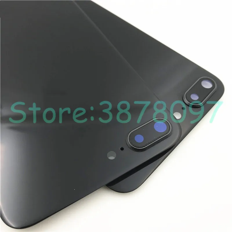 Для Apple iPhone 8 Plus iPhone8+ Plus задняя крышка батарейного отсека стеклянный корпус чехол+ рамка для камеры объектив+ логотип