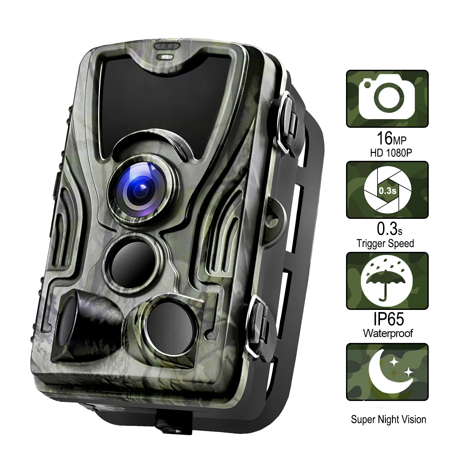 Goujxcy HC801A охотничья камера 16MP Trail камера ночного видения лес Водонепроницаемая камера дикой природы фото ловушки камера Chasse Скауты