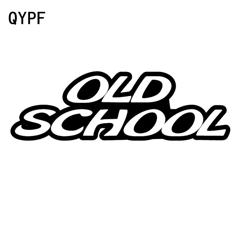 QYPF 17 6 см * 5 модная Старая школа Виниловая наклейка для автомобиля черный