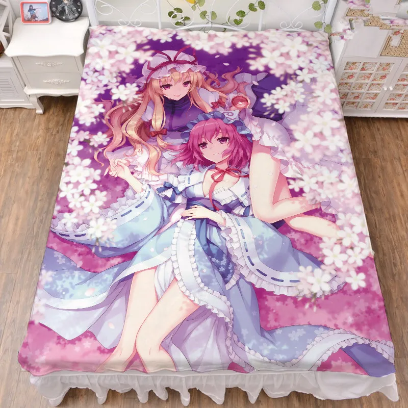 Постельное белье из молочного волокна с принтом Аниме TouHou Project Hakurei Reimu Kirisame Marisa