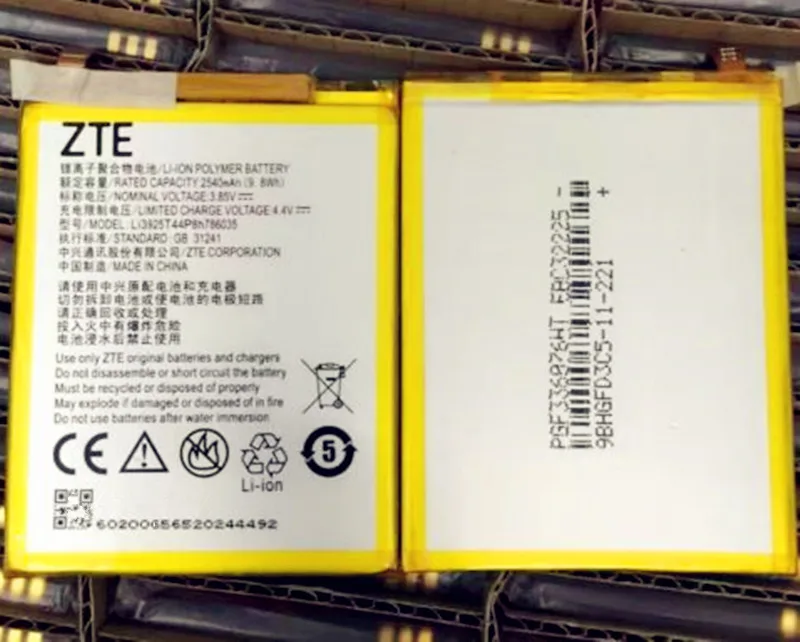 2540 мАч для ZTE Blade BA910 A910 A512 Xiaoxian 4 BV0701 Li3925T44P8h786035 Мобильный телефон батареи + трек-код