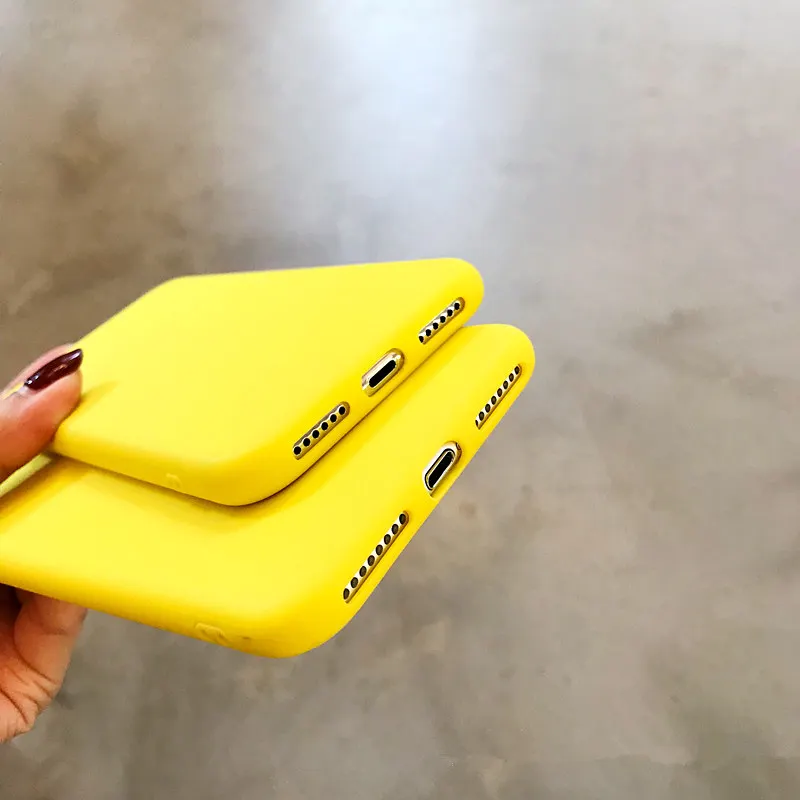 Для iphone 7 8X6 Чехол Модные Простые однотонные Цвет телефон I6 I8 I7 плюс i6s скраб яркие