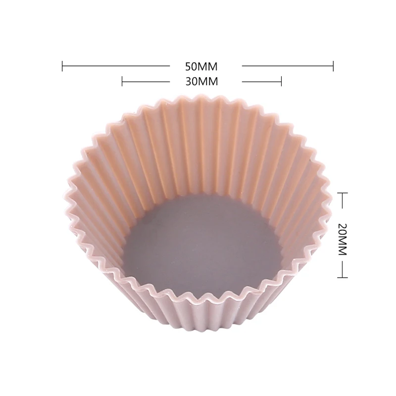 12 шт./лот пищевой силикон мини кекс вкладыши Инструменты для торта силиконовая