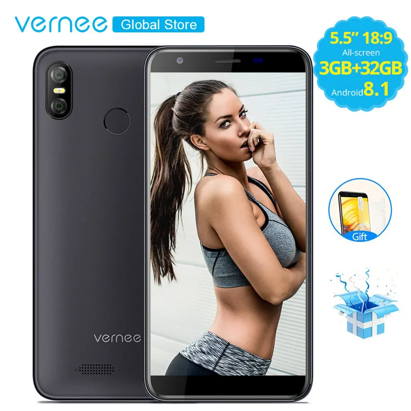 Vernee M3 5 Inch FACE ID 3 Гб оперативной памяти Оперативная память 32 GB Встроенная Android 8 1