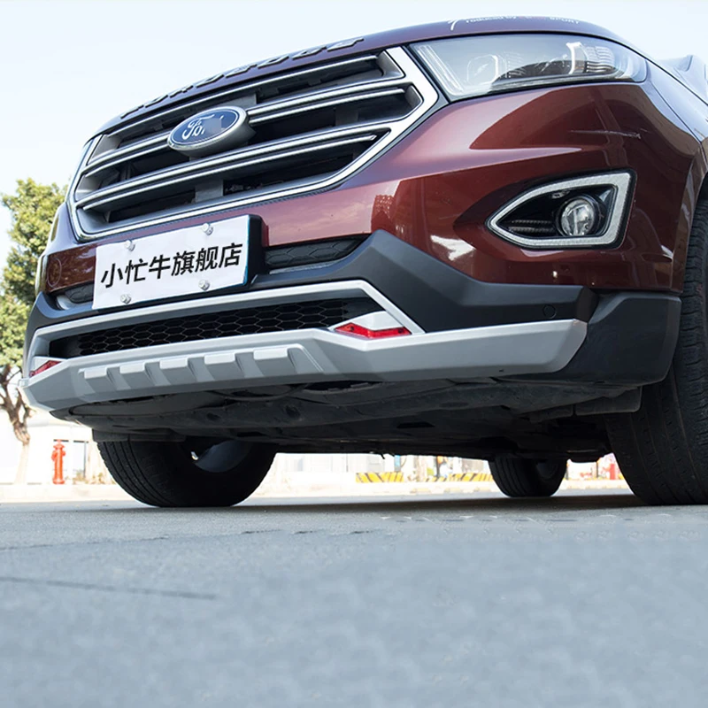 Подходит для Ford Edge 2015 2017 Передний + задний бампер диффузор бамперы защита губ