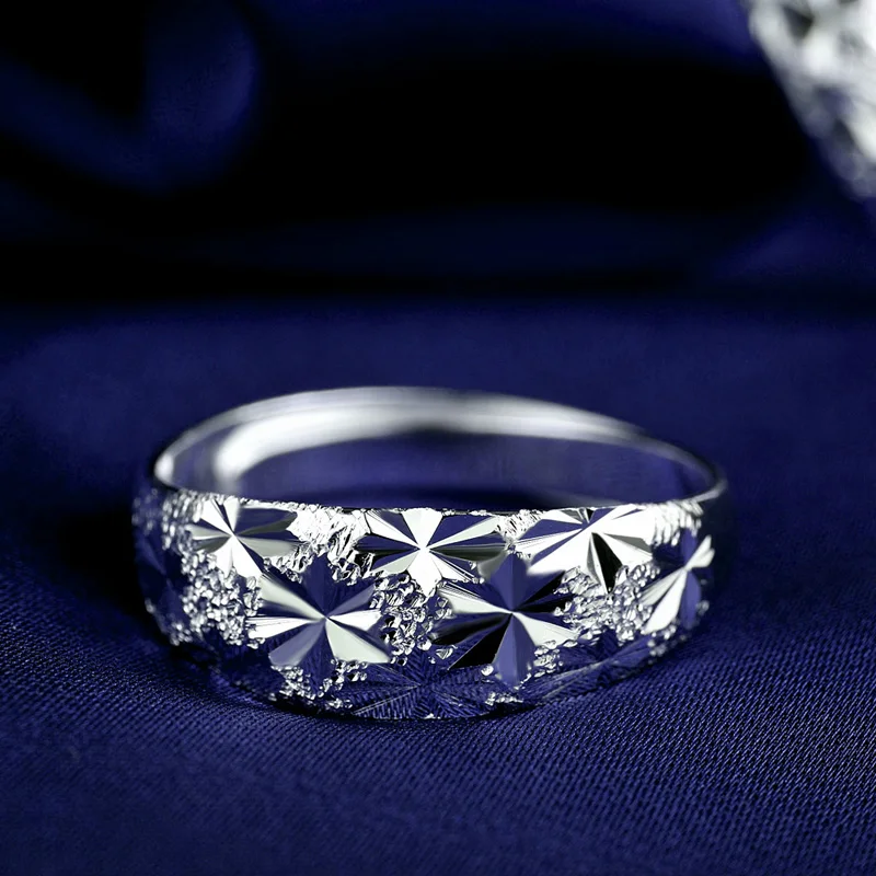 Набор простых колец COLORFISH для женщин и мужчин винтажные кольца с гравировкой в