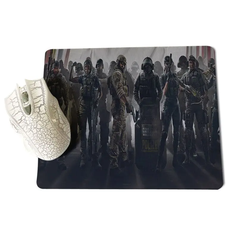 Babaite Rainbow Six осада операторов силиконовый коврик, чтобы Мышь игры Размеры для 18x22 и 25x29 см игровой Мышь колодки