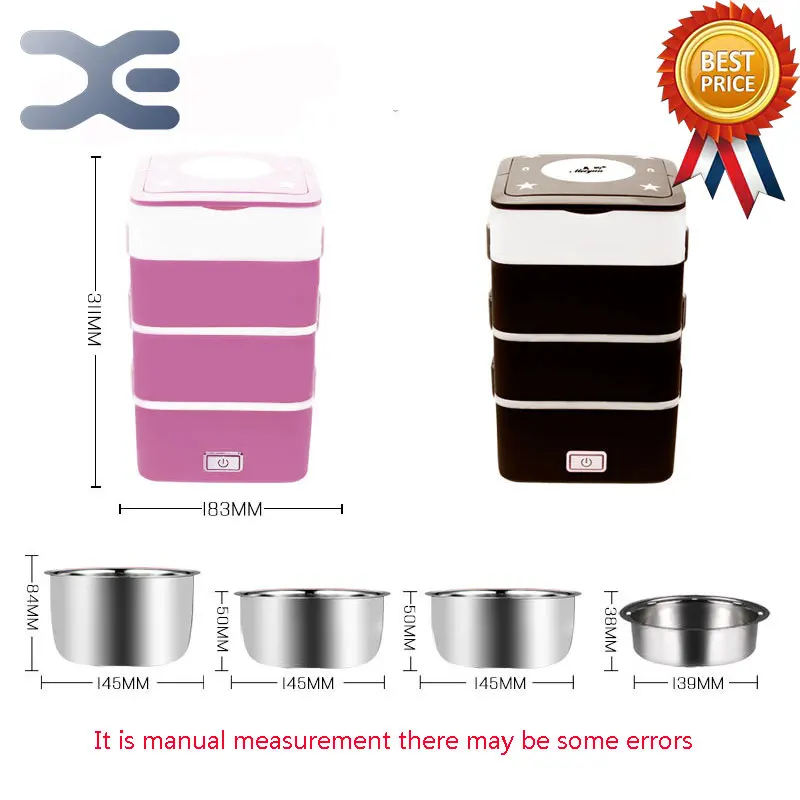 4 слойная квадратная рисоварка 2.2л мелкая бытовая техника Электрический Ланч