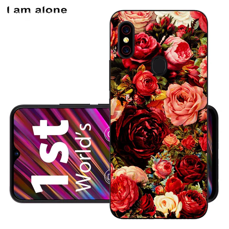 Чехлы для телефонов I am alone для Umidigi F1/F1 Play 6,3 дюймов черный мягкий ТПУ мобильный Модный чехол с принтом для Umidigi F1 сумки