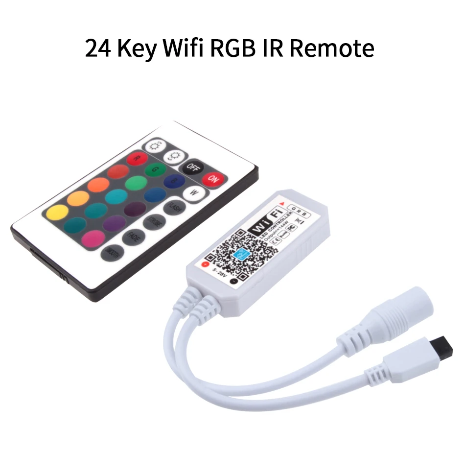 Мини RF 21Key IR 24Key для RGB RGBW WS2812B Светодиодная лента пульт дистанционного управления светильник DC12V wifi Пульт дистанционного управления