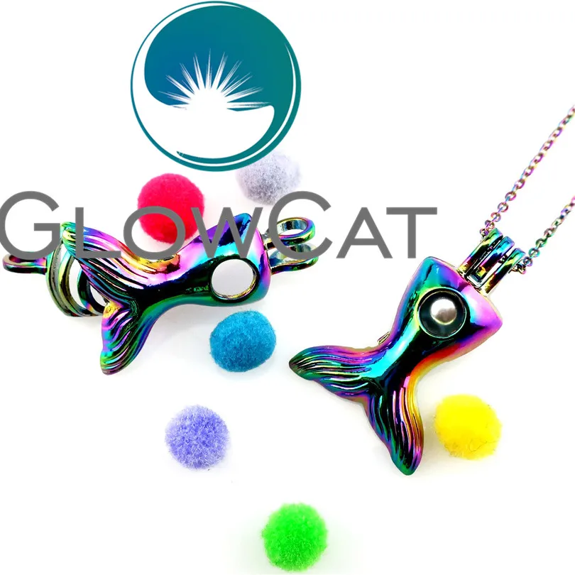 GLOWCAT C700 радужные бусины русалки хвост клетка диффузор эфирного масла