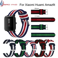 20mm watchband strap for xiaomi huami amazfit bip wristband for amazfit bip sporting good accessories bracelet nylon replacement