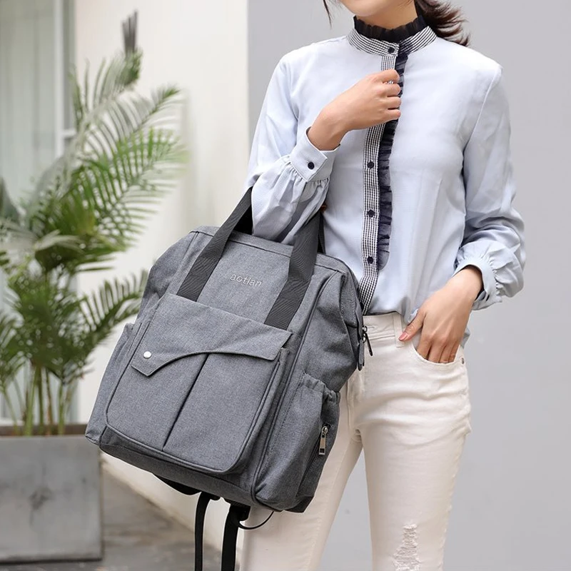 4 вида цветов модная детская сумка для подгузников мам однотонная коляски