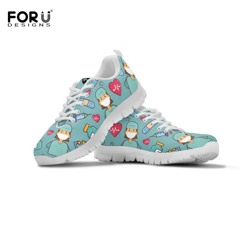FORUDESIGNS/Life Saver/женские кроссовки для медсестры/доктора Повседневная Удобная