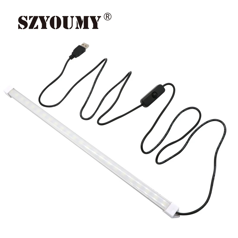 SZYOUMY 30 шт./лот Бесплатная доставка USB переключатель Регулируемый 35 см 7 Вт 24 SMD 5630