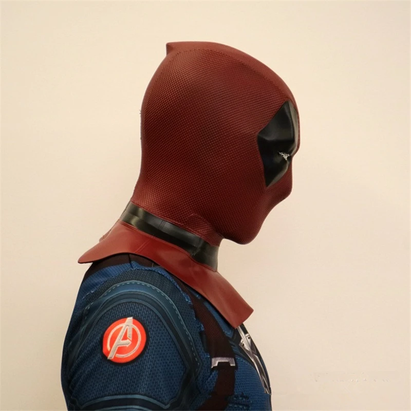 Аниме дэдпул супергероев Marvel Wade Winston Wilson Карнавальная маска ПВХ полный шлем маска для хеллоуина и карнавала вечерние реквизиты