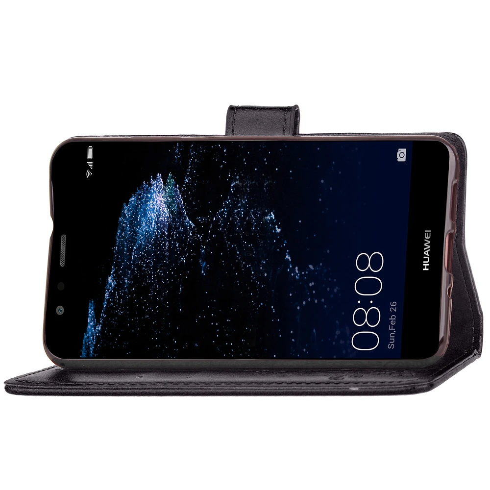Чехол для телефона Huawei P10 Lite Plus откидная задняя крышка из искусственной кожи