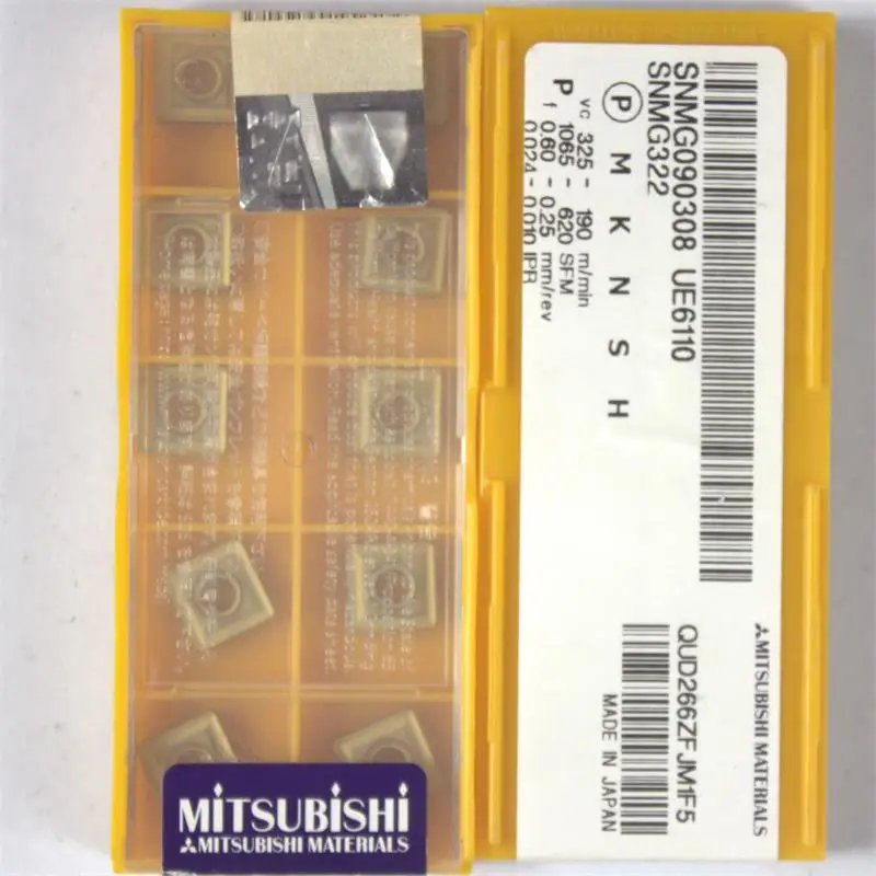 SNMG090308 UE6110 оригинальные токарные инструменты Mitsubishi 10 шт./лот Токарные вставки |