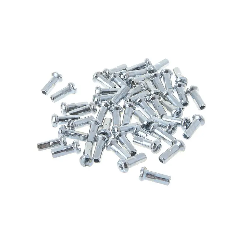 Description Picture 2 of item50 Pcs/Set Bicycle Spoke Cap 14G 12mm Steel Metal Cover MTB Bike Parts Fixed Gear Folding Bikes Universal Practical Protective