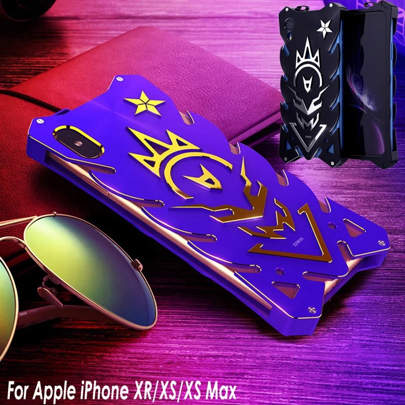 Чехол для телефона Apple iPhone XS Max XR Роскошный Алюминиевый металлический бампер с ЧПУ