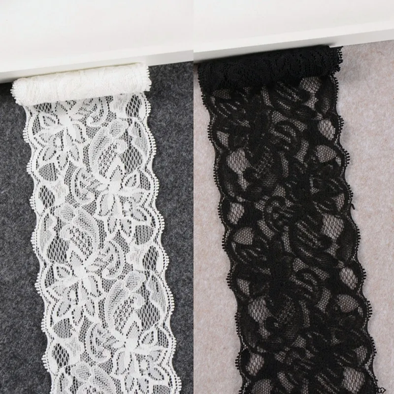 8 см Ширина эластичная кружевная отделка ленты ткани швейный материал DIY