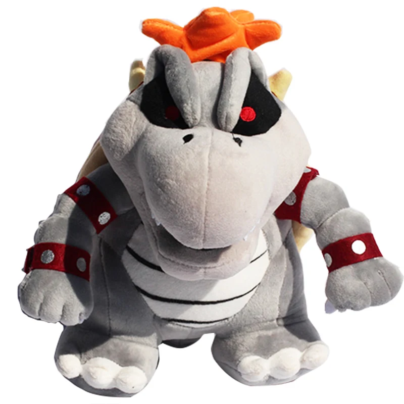 1 шт. 1" 28 см Супер Марио серый King BOWSER koopa Мягкие плюшевые игрушки, с биркой, в розницу