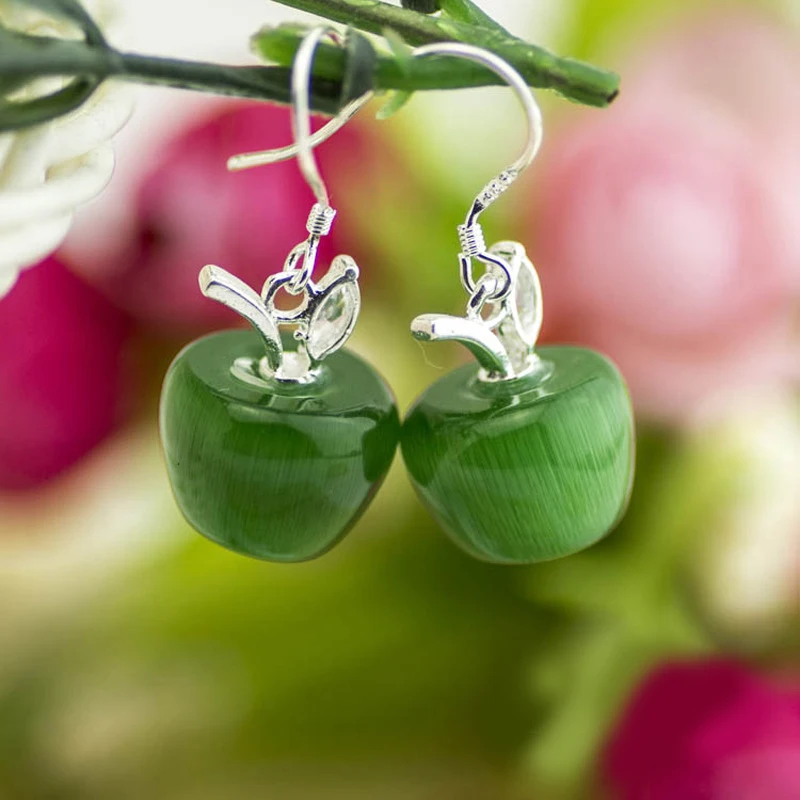 2018 sexy opal fruit apple lady earrings Six - color cartoon girl eardrop gift | Украшения и аксессуары
