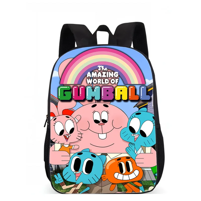 LUOBIWANG удивительный мир Gumball печати школьный ранец для подростков мальчиков и девочек милый узор дети книга сумки Mochila