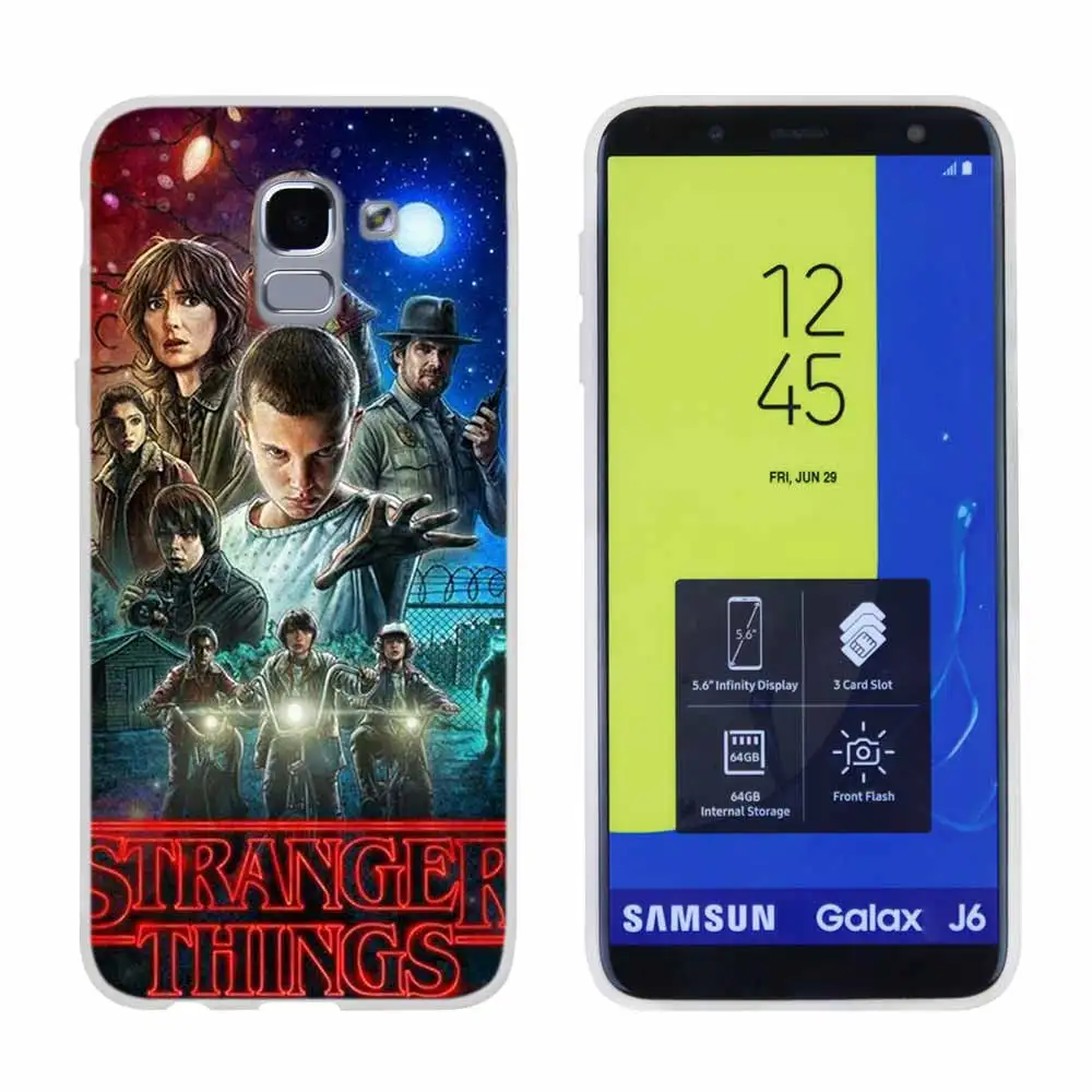 Очень странные дела для чехол для телефона samsung Galaxy j6 J8 J7 J5 J3 J4 Plus J610 Prime Мягкий силиконовый чехол - Цвет: Pattern01