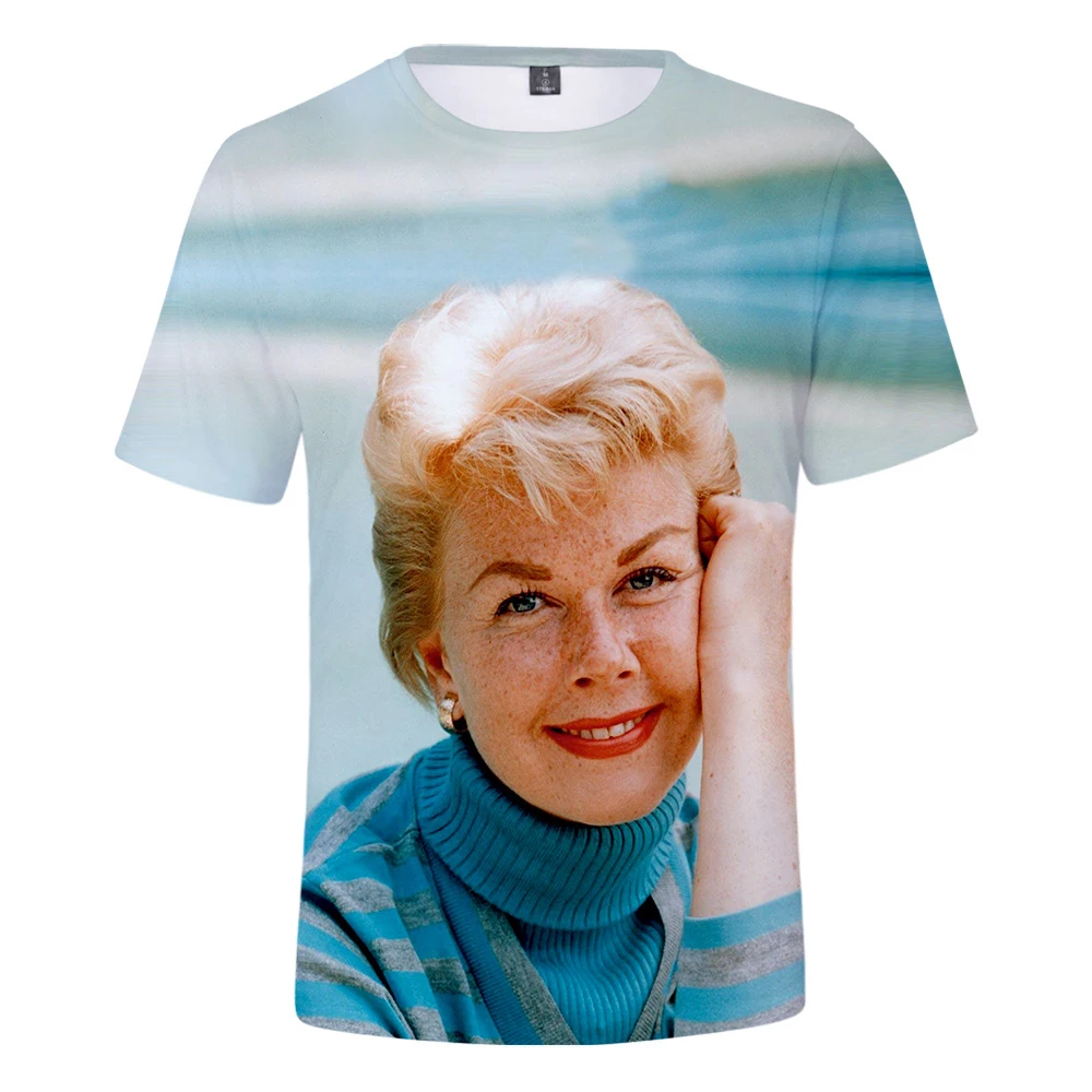 Женская уличная футболка с коротким рукавом Doris Day Харадзюку размера плюс