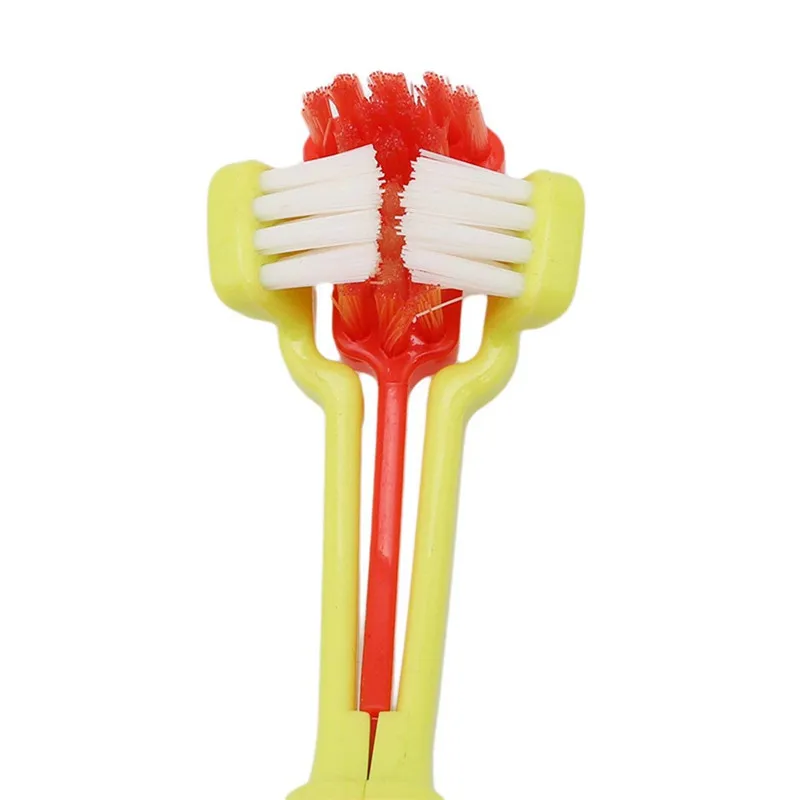 Pet 3 Sided Toothbrush Tooth Cleaning Brush All Over Grooming Tool | Дом и сад