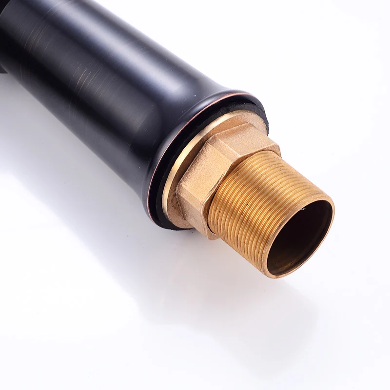 Черный смеситель для раковины Fapully водопроводный кран ванной комнаты с одной