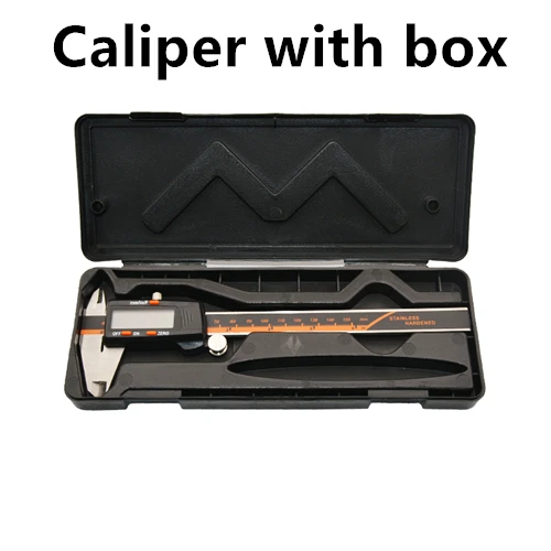 caliper with box Электронный штангенциркуль из нержавеющей стали цифровой штангенциркуль 0-150 мм 0,01 мм Микрометр Paquimetro измерительный инструмент суппорт - Цвет: caliper with box