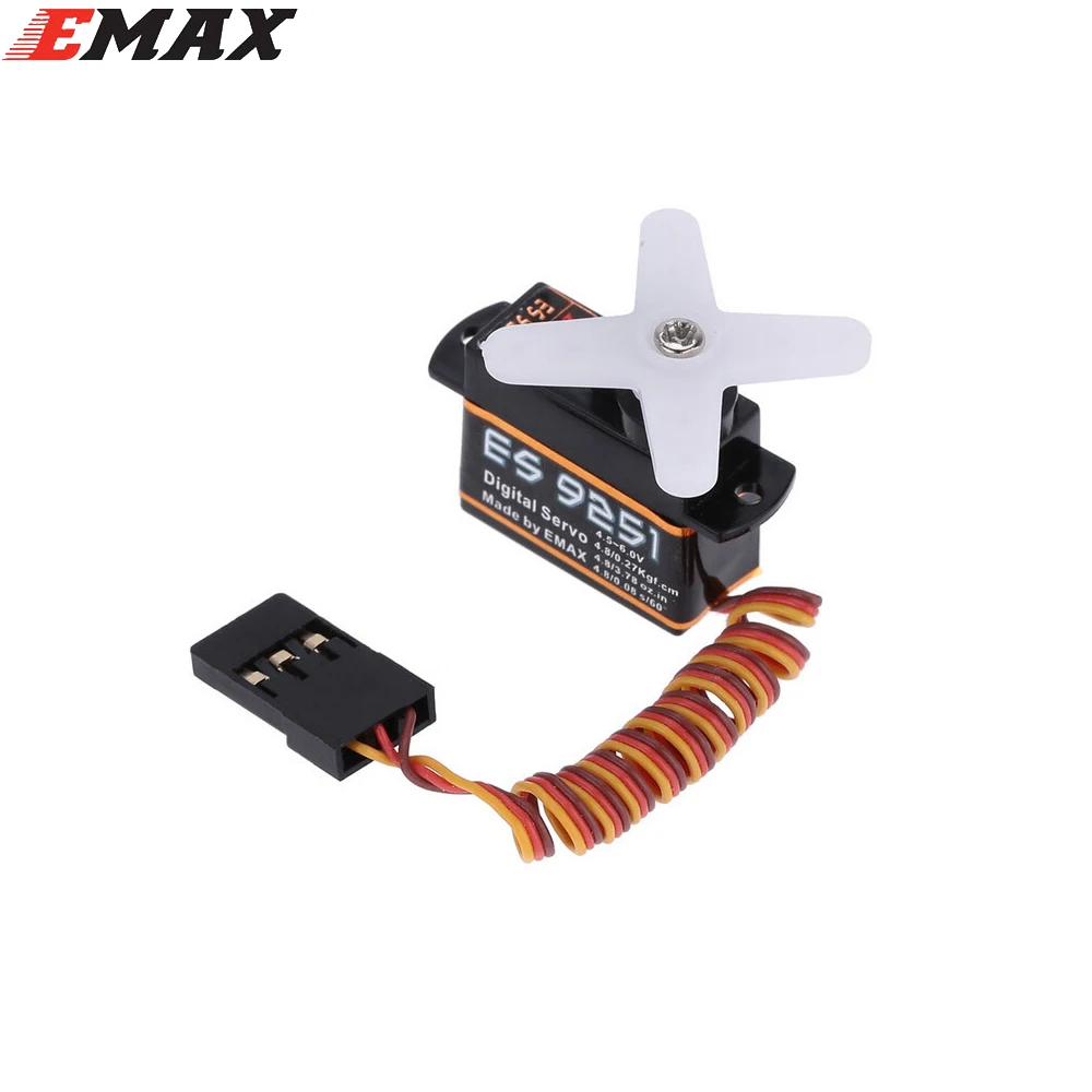 100% оригинальный бренд EMAX ES9051 4 3g цифровой сервопривод пластиковое снаряжение 0 8