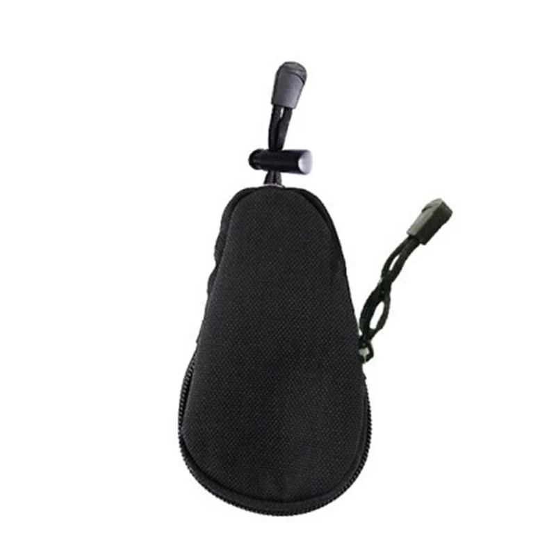 BK EDC Мини-кошельки для ключей, держатель для мужчин, кошельки для монет, чехол, военная армейская камуфляжная сумка, брелок на молнии, маленький карман, инструменты для охоты - Цвет: BK