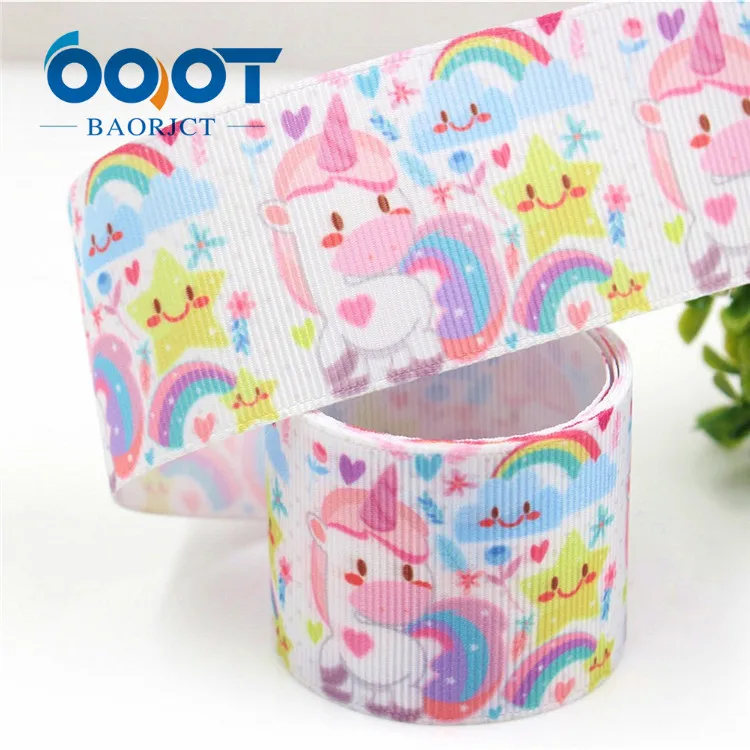 G-18604-354 OOOT BAORJCT G-18604-349 38 мм 10 ярдов мультфильм цветные ленты тепловой передачи напечатанный grosgrain Свадебный Материал "сделай сам" - Цвет: G-18604-354