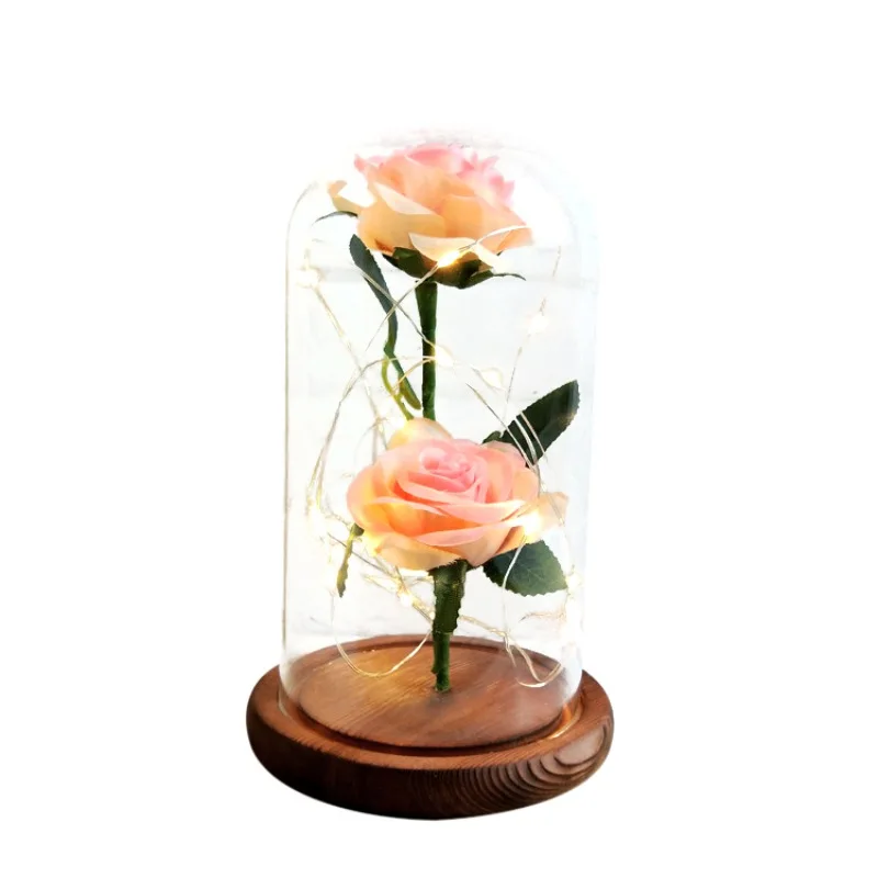 B3 Beauty Rose and Beast светодиодный светильник-гирлянда с красным цветком, настольная лампа, романтический подарок на день Святого Валентина, День рождения, украшение - Цвет: B3