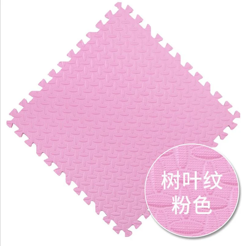 pink Разноцветный детский коврик-пазл 30*30 см, детский игровой коврик Puzzels, детская прочная плитка для упражнений, коврик из пены EVA для игры в спортзал, коврик, игрушки - Цвет: pink