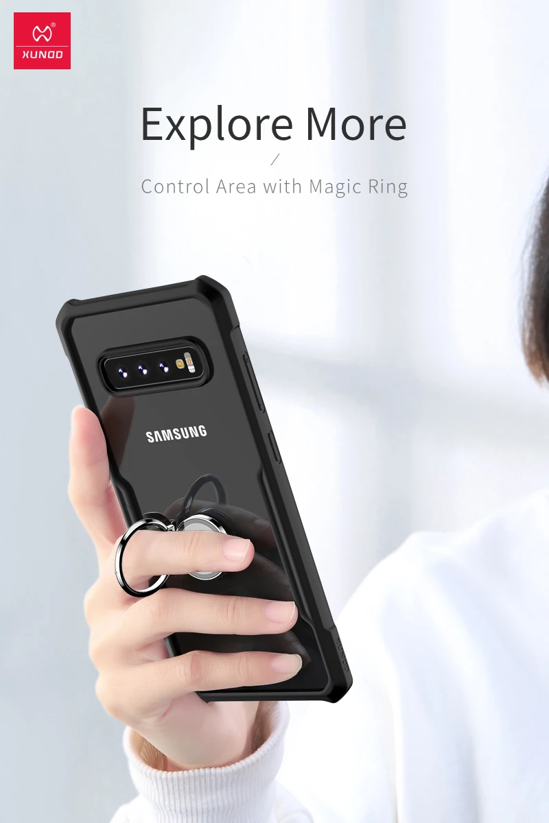 XUNDD противоударный чехол для телефона для samsung Galaxy S10 Lite/e Plus/+ с подушками безопасности бизнес красочный бампер с кольцом-держателем жук