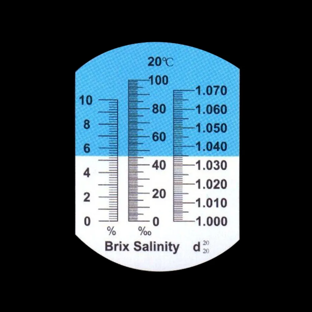 Yieryi Новый Портативный рефрактометр 3 в 1 Brix & Salinity 0 10% brix/0 100% соленость с ATC для
