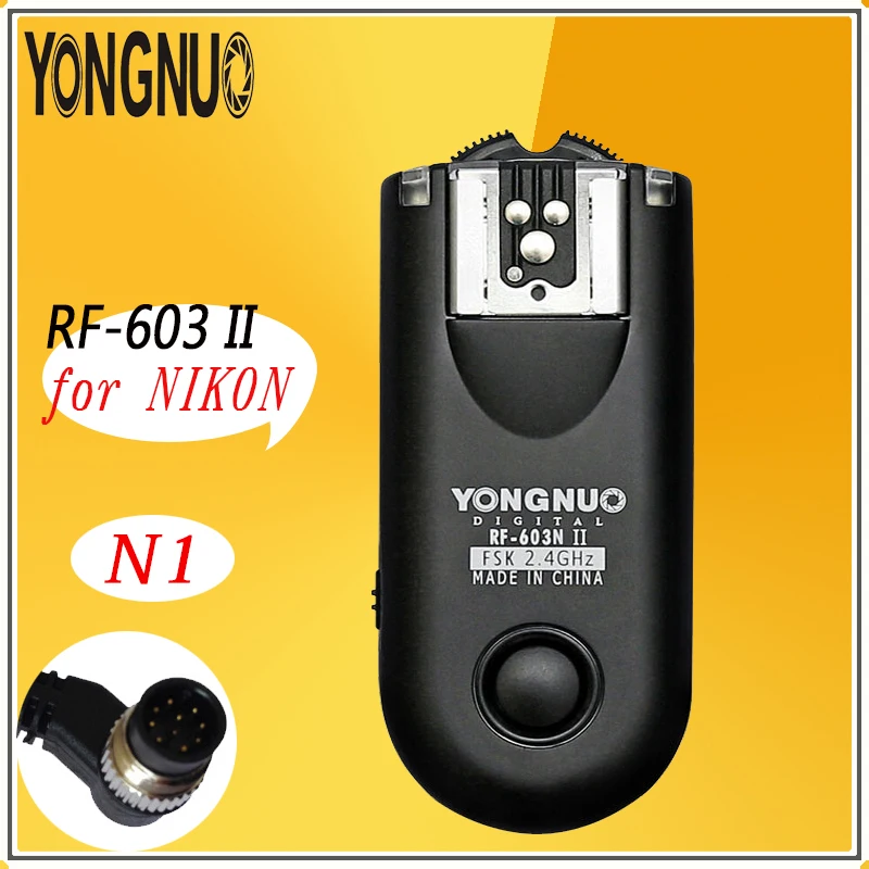 Беспроводной триггер YONGNUO для 1 Nikon D1 D2 D3 D4 серии D200 D300 D700 D800|rf-603 ii|wireless flash triggerflash